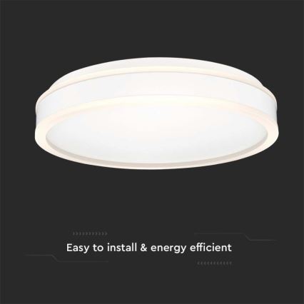 LED-kattovalaisin LED/24W/230V 4000K halkaisija 45 cm valkoinen