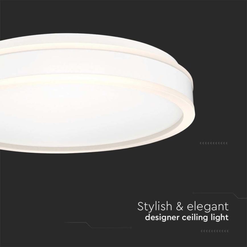 LED-kattovalaisin LED/24W/230V 4000K halkaisija 45 cm valkoinen