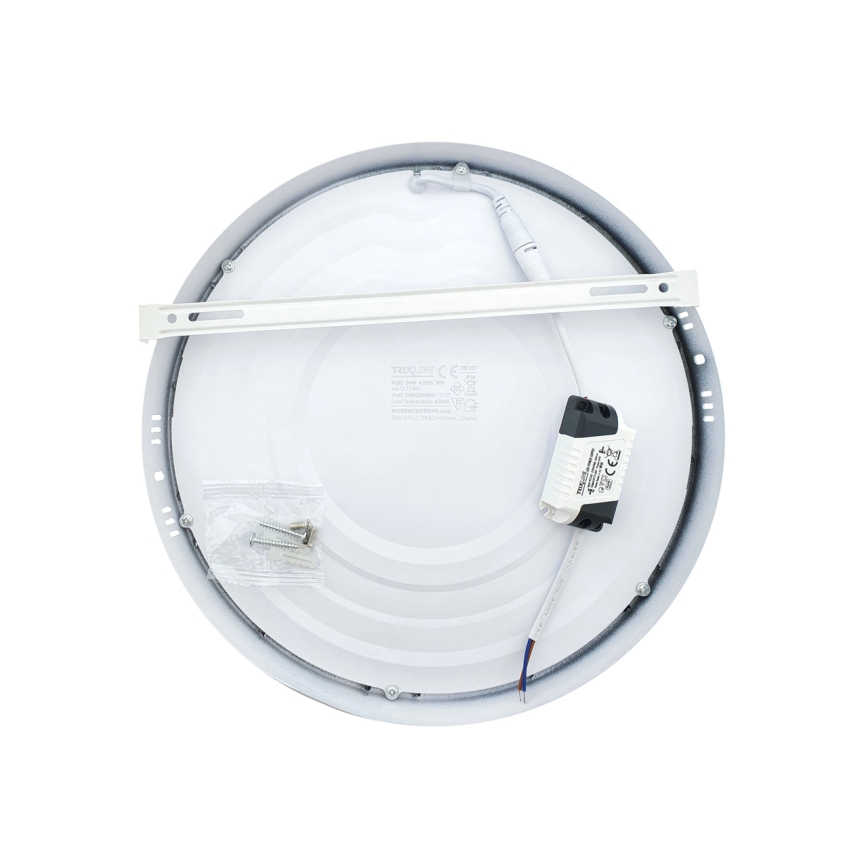 LED-kattovalaisin LED/24W/230V 4200K halkaisija 28,5 cm valkoinen
