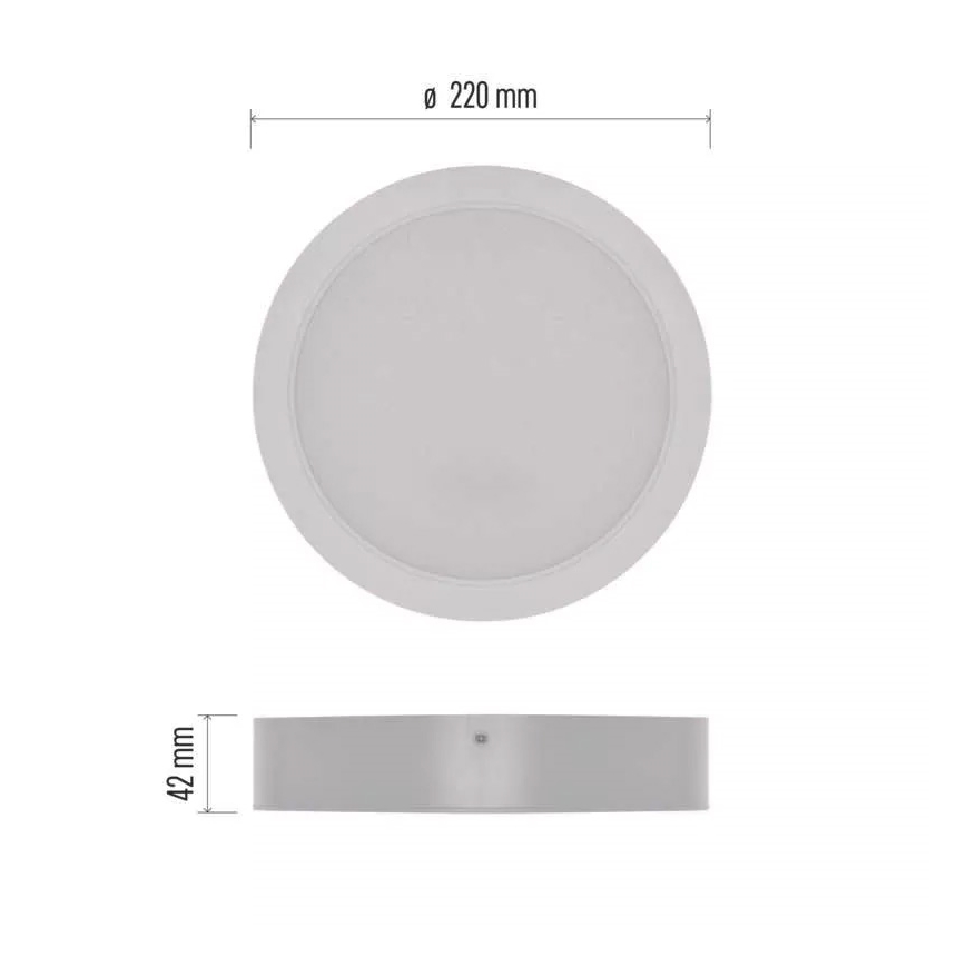 LED-kattovalaisin LED/24W/230V halkaisija 22 cm valkoinen