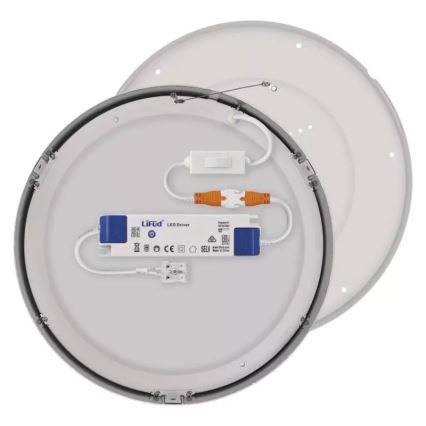 LED-kattovalaisin NEXXO LED/28,5W/230V 3000/3500/4000K halkaisija 30 cm kiiltävä kromi
