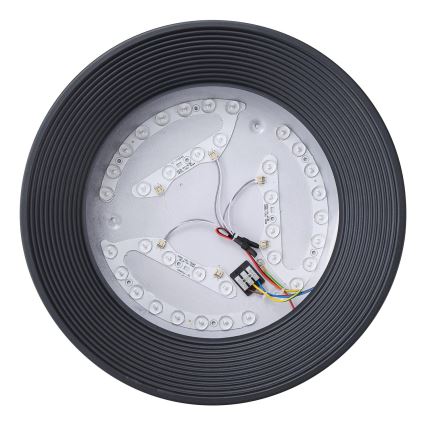 LED-kattovalaisin LED/30W/230V 3000K musta halkaisija 40 cm