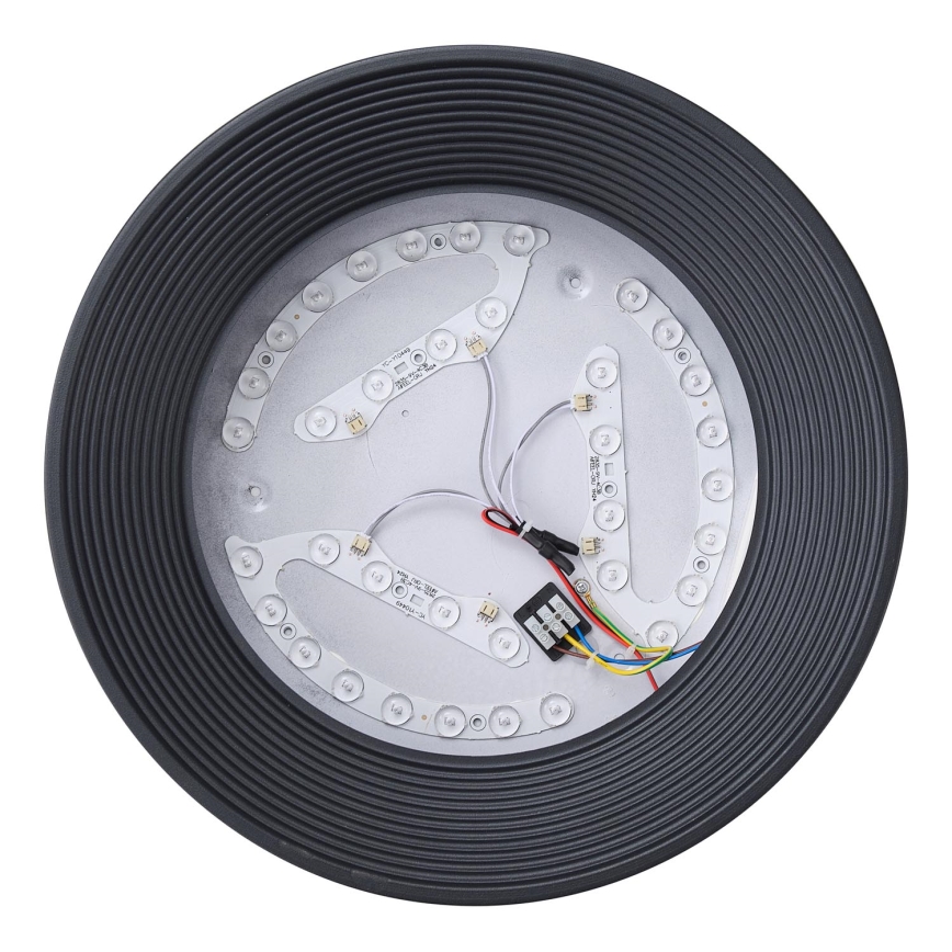 LED-kattovalaisin LED/30W/230V 3000K musta halkaisija 40 cm