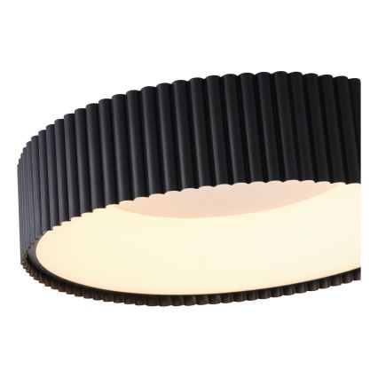 LED-kattovalaisin LED/30W/230V 3000K musta halkaisija 46 cm