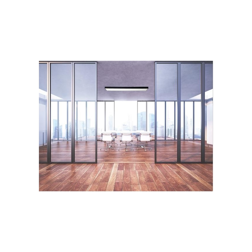 LED-kattovalaisin LED/32W/230V 4000K 120x13 cm musta
