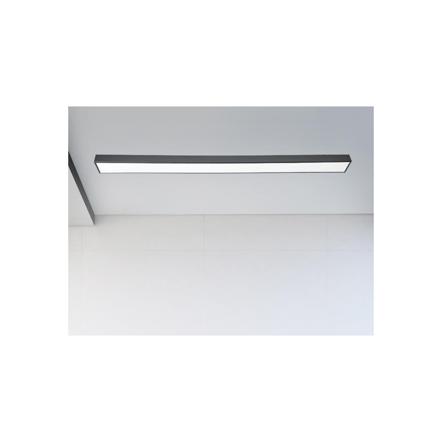 LED-kattovalaisin LED/32W/230V 4000K 120x7 cm musta