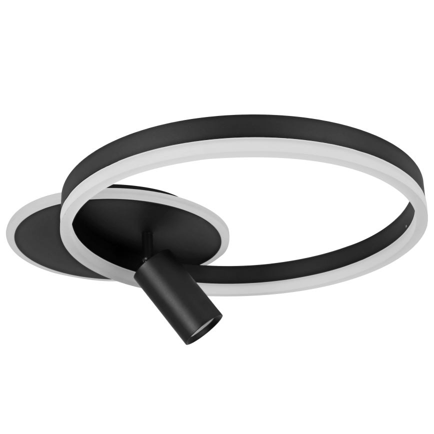 LED-kattovalaisin LED/38W/230V + 1xGU10/30W musta