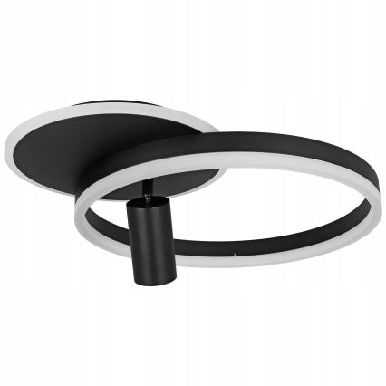 LED-kattovalaisin LED/38W/230V + 1xGU10/30W musta