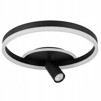 LED-kattovalaisin LED/38W/230V + 1xGU10/30W musta