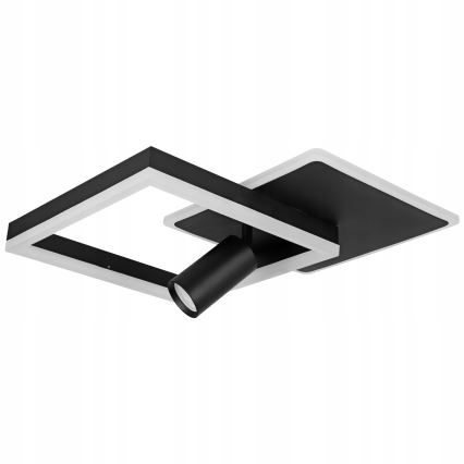 LED-kattovalaisin LED/38W/230V + 1xGU10/30W musta