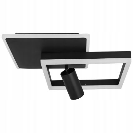 LED-kattovalaisin LED/38W/230V + 1xGU10/30W musta