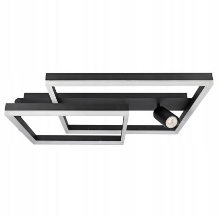 LED Kattovalaisin LED/38W/230V + 1xGU10/30W musta