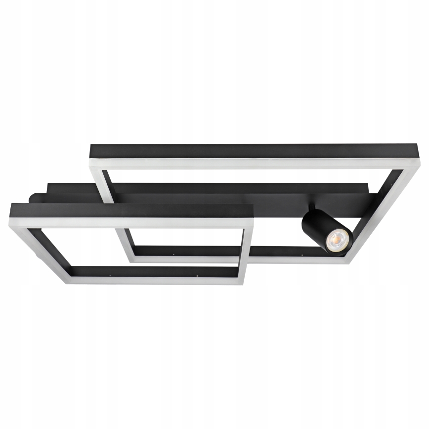 LED Kattovalaisin LED/38W/230V + 1xGU10/30W musta