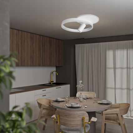 LED-kattovalaisin LED/38W/230V + 1xGU10/30W valkoinen