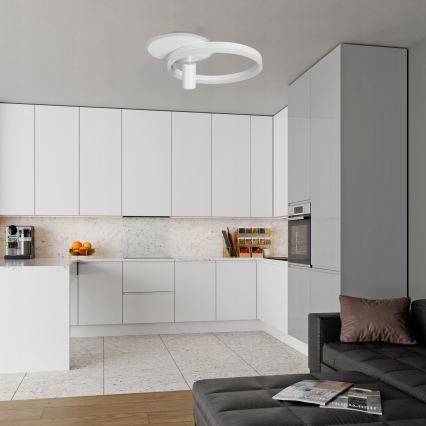 LED-kattovalaisin LED/38W/230V + 1xGU10/30W valkoinen