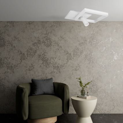 LED Kattovalaisin LED/38W/230V + 1xGU10/30W valkoinen