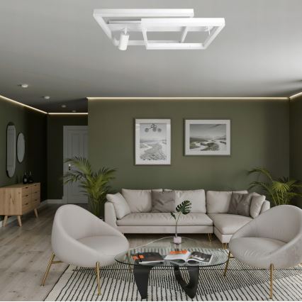 LED-kattovalaisin LED/38W/230V + 1xGU10/30W valkoinen