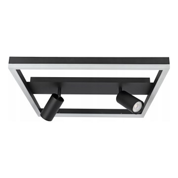 LED kattovalaisin LED/38W/230V + 2xGU10/30W musta