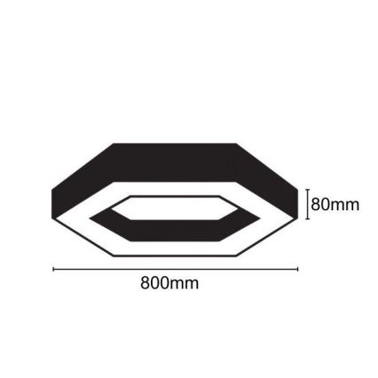 LED-kattovalaisin LED/40W/230V 4000K halkaisija 80 cm
