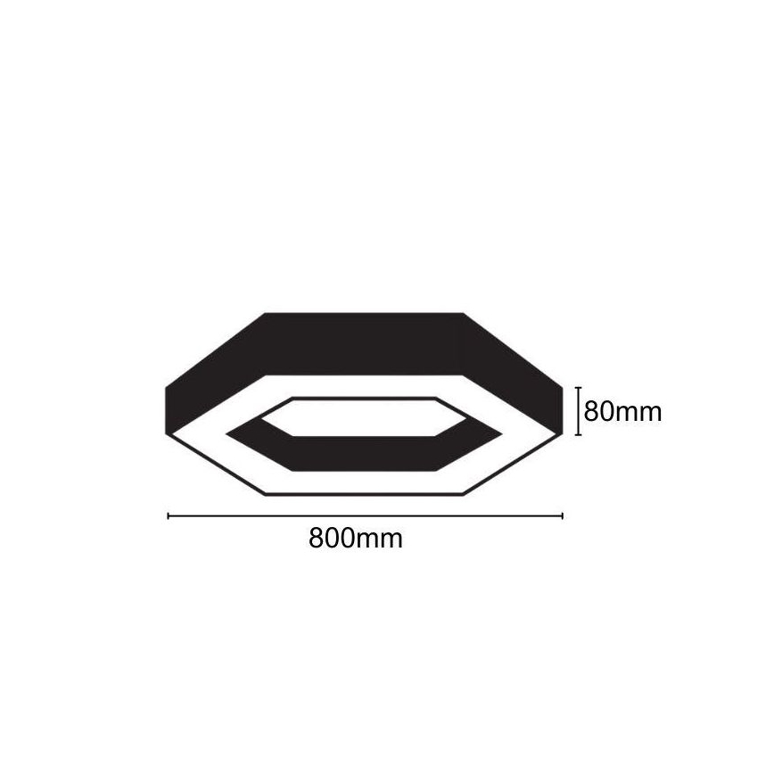 LED-kattovalaisin LED/40W/230V 4000K halkaisija 80 cm