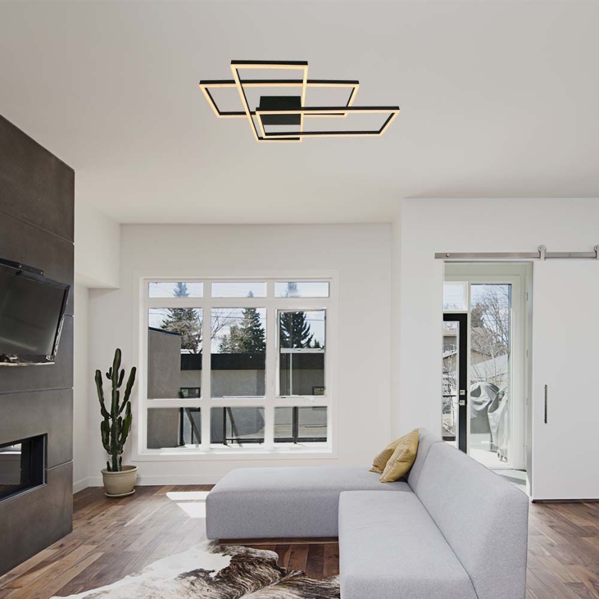 LED-kattovalaisin LED/47W/230V 3000K musta