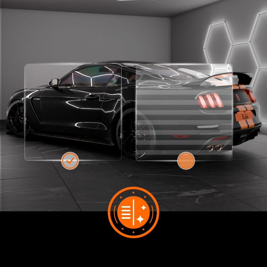 LED-kattovalaisin HEXAGON LED/696W/85-265V 6500K 484x243 cm CRI 90 IP54 valkoinen