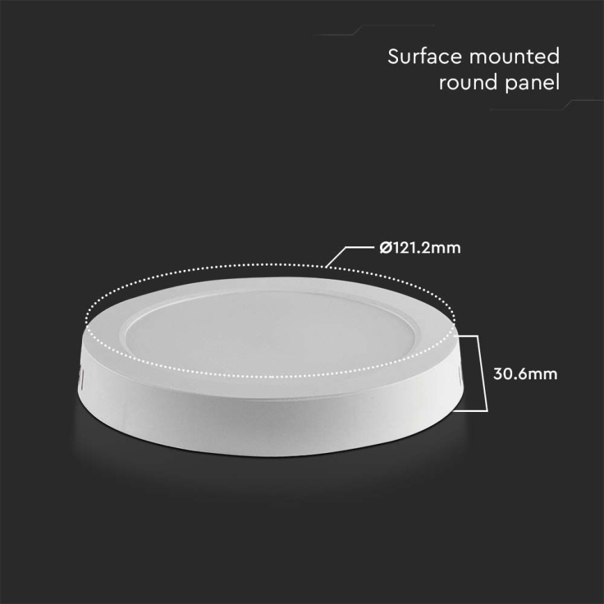 LED-kattovalaisin LED/6W/230V 3000K valkoinen
