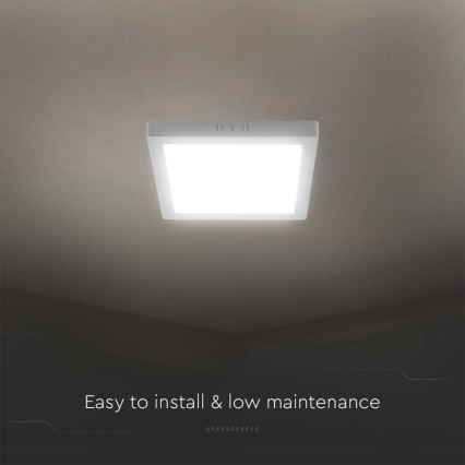 LED-kattovalaisin LED/6W/230V 4000K 12x12 cm valkoinen