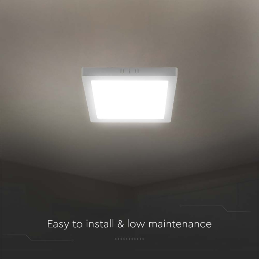 LED-kattovalaisin LED/6W/230V 4000K 12x12 cm valkoinen