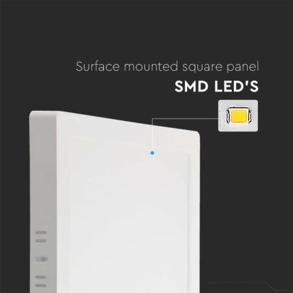 LED-kattovalaisin LED/6W/230V 4000K 12x12 cm valkoinen