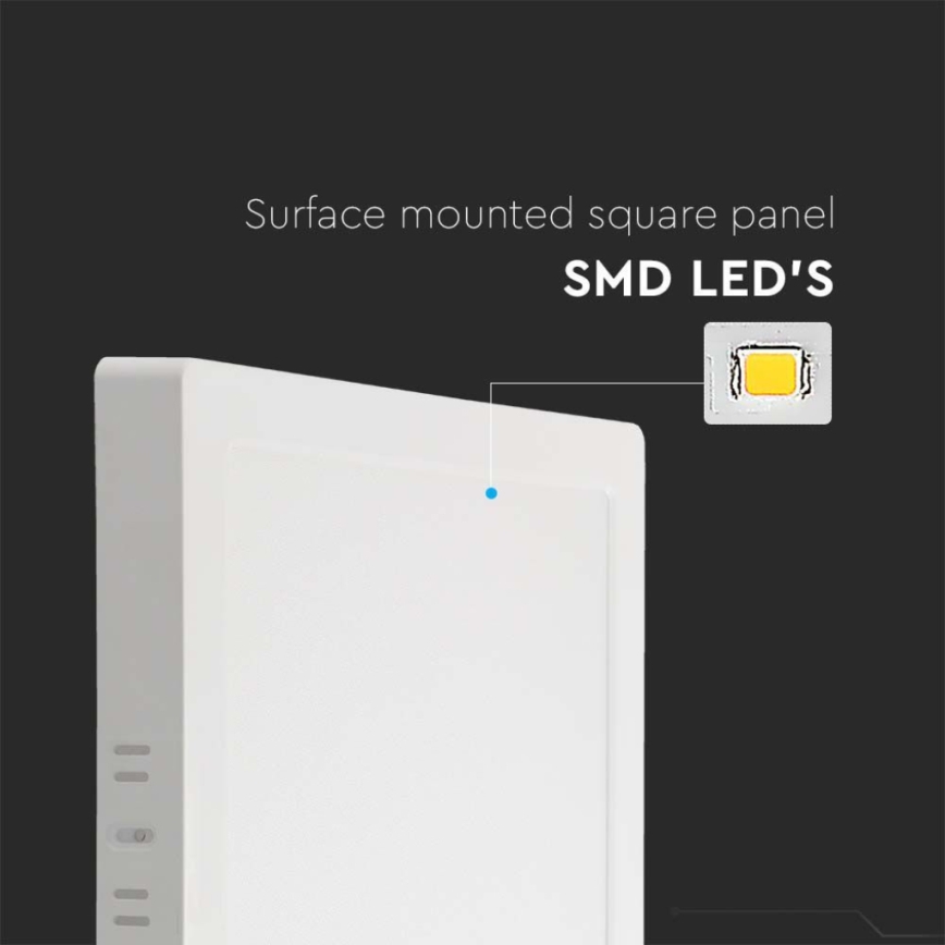 LED-kattovalaisin LED/6W/230V 4000K 12x12 cm valkoinen