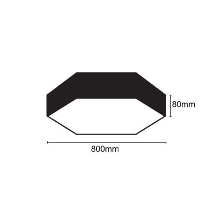 LED-kattovalaisin LED/70W/230V 4000K halkaisija 80 cm
