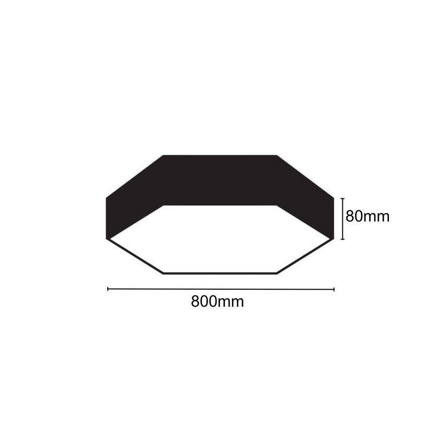 LED-kattovalaisin LED/70W/230V 4000K halkaisija 80 cm