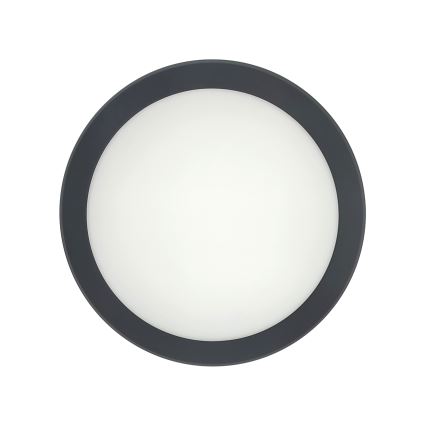 LED-kattovalaisin kylpyhuoneeseen liiketunnistimella LED/20W/230V 3000/4000/6500K Ø 23 cm IP54 antrasiitti