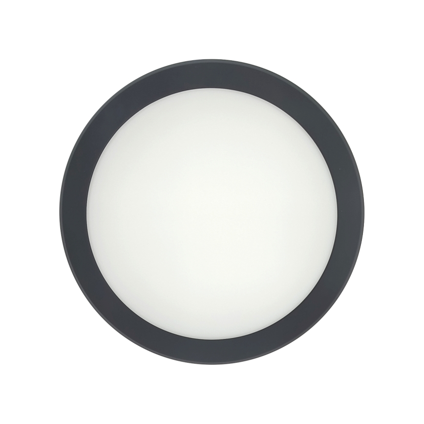 LED-kattovalaisin kylpyhuoneeseen liiketunnistimella LED/20W/230V 3000/4000/6500K Ø 23 cm IP54 antrasiitti