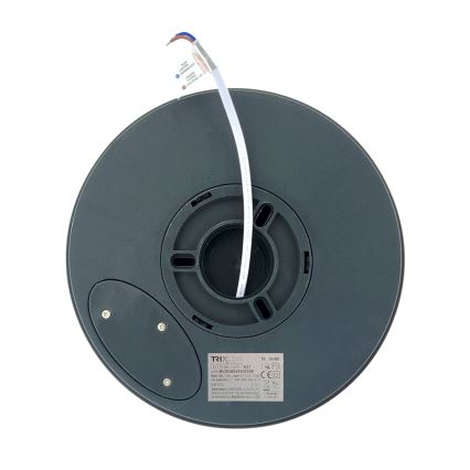LED-kattovalaisin kylpyhuoneeseen liiketunnistimella LED/20W/230V 3000/4000/6500K Ø 23 cm IP54 antrasiitti