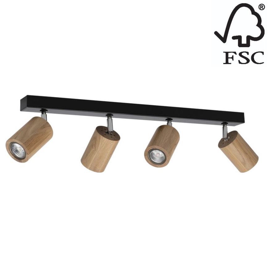 LED-kattovalaisin MATTI 4xGU10/5W/230V tammi - FSC-sertifioitu