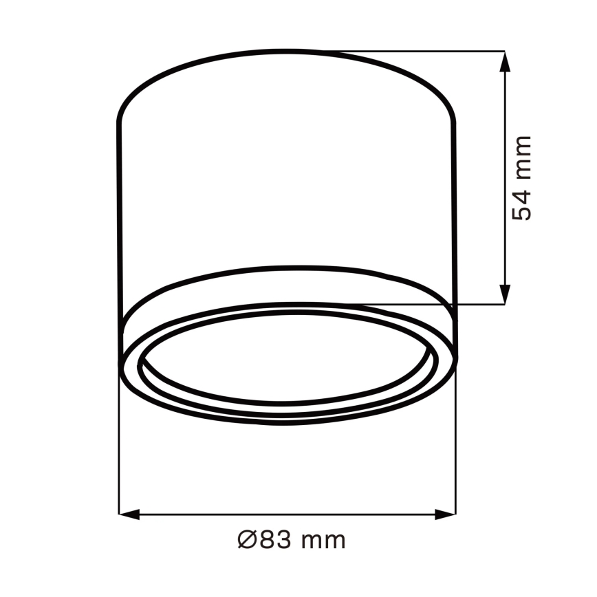 LED-kattovalaisin MIRELLA 1xGX53/6W/230V mattakromi