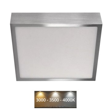 LED-kattovalaisin NEXXO LED/21W/230 3000/3500/4000K 22,5x22,5 cm mattakromi