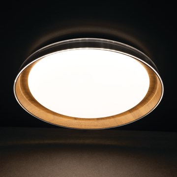 LED-kattovalaisin NIFU LED/17,8W/230V halkaisija 43 cm valkoinen/ruskea