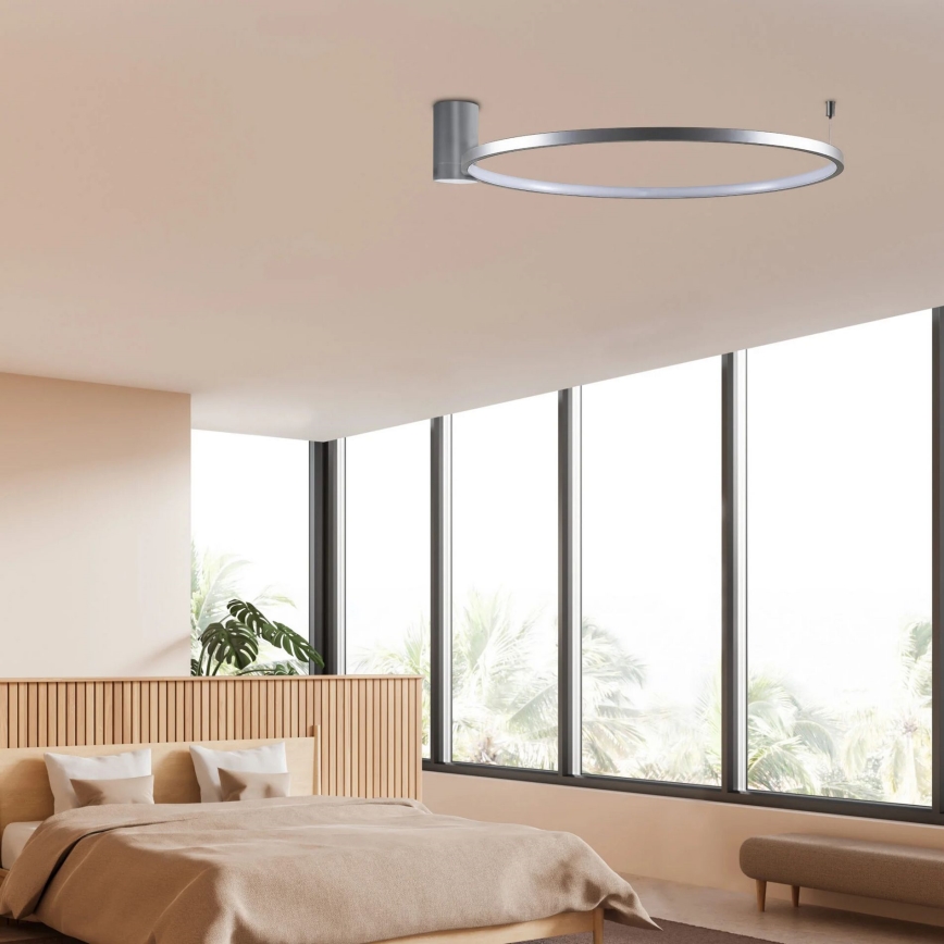 LED-kattovalaisin NOEMI LED/20W/230V 4000K halkaisija 50 cm mattakromi