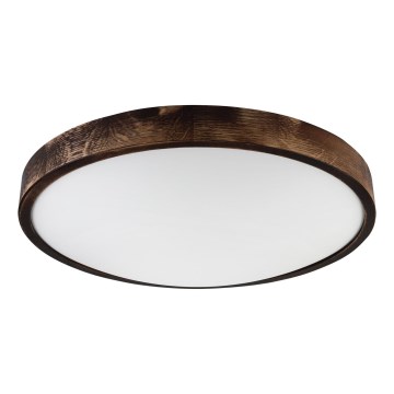 LED-kattovalaisin OAK SLIM LED/36W/230V 4000K, halkaisija 47 cm, tammi/tummanruskea