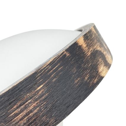 LED-kattovalaisin OAK SMOKY SLIM LED/20W/230V 4000K halkaisija 27 cm tammi/tummanruskea