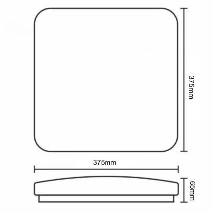 Himmennettävä LED-kattovalaisin OPAL LED/36W/230V 3000-6500K + kauko-ohjaus