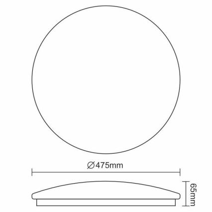 LED-kattovalaisin OPAL LED/48W/230V 4000K