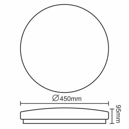 LED-kattovalaisin OPAL LED/50W/176-264V