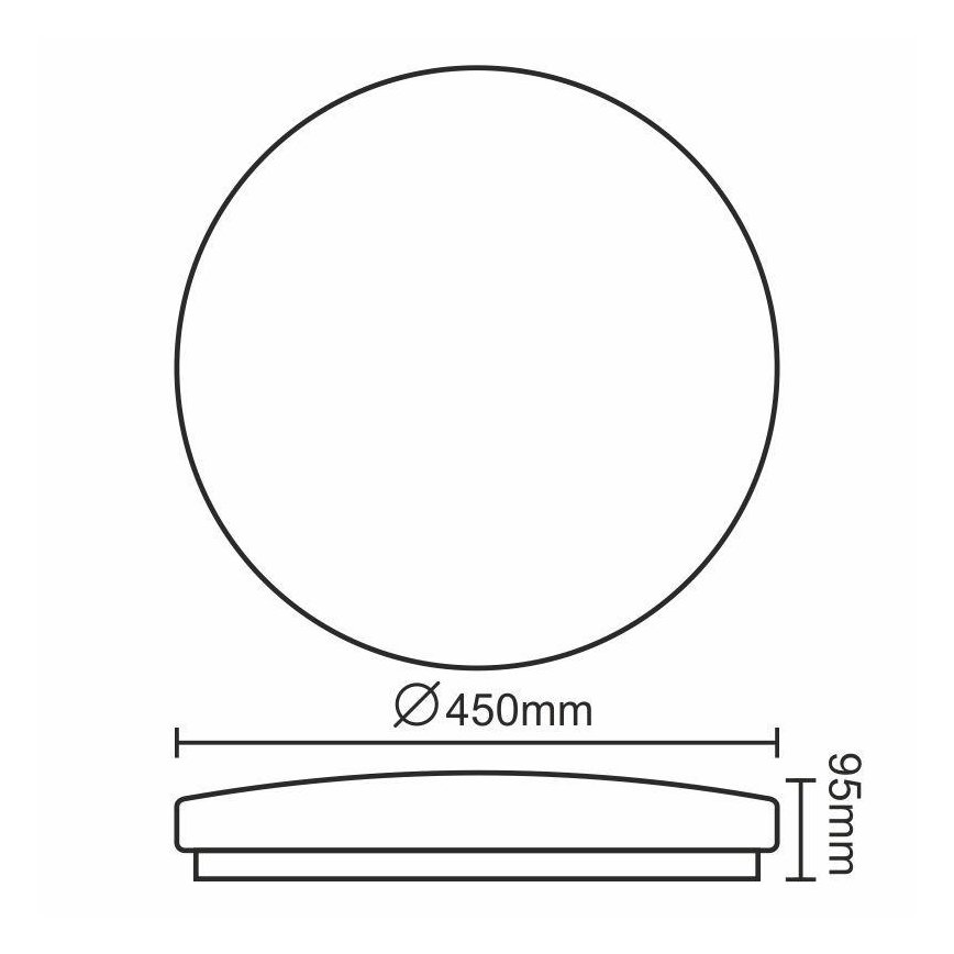 LED-kattovalaisin OPAL LED/50W/176-264V