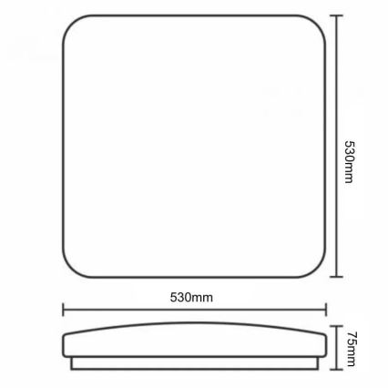 Himmennettävä LED-kattovalaisin OPAL LED/60W/230V 3000-6500K + kauko-ohjaus