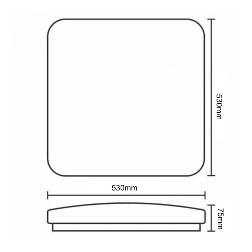 Himmennettävä LED-kattovalaisin OPAL LED/60W/230V 3000-6500K + kauko-ohjaus