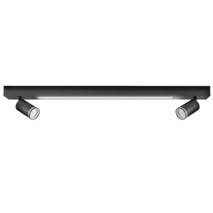 LED-kattovalaisin PARIISI LED/24W/230V + 2xGU10/10W musta